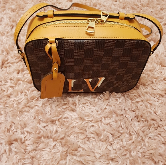 Handbags - Louis Vuitton Santa Monica in Safran